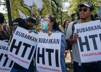 Demo minta pembubaran HTI di Yogyakarta (Ist)