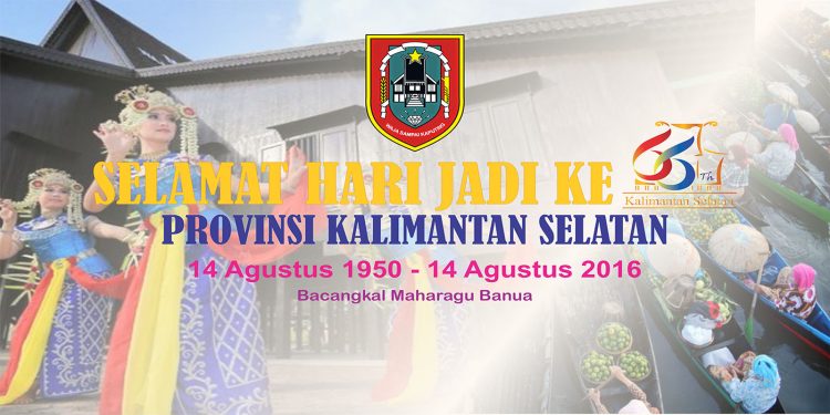 Kalimantan Selatan merayakan hari jadi pada 14 Agustus