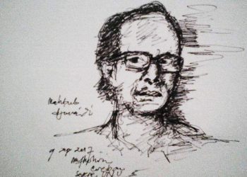 Sketsa wajah Mahbub Djunaidi
