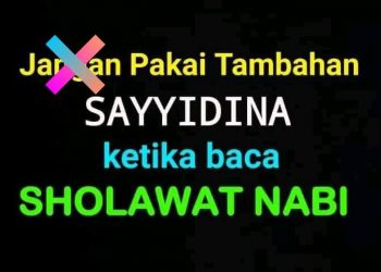 Salafi larang bacaan sayidina