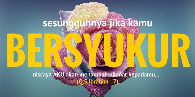 Menolak insecure dengan bersyukur