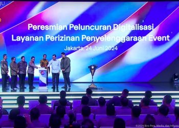 Presiden Jokowi Resmikan Peluncuran Digitalisasi Layanan Perizinan Event (Ist).