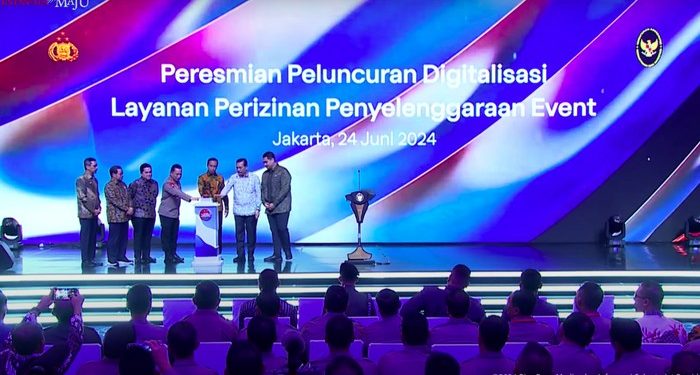 Presiden Jokowi Resmikan Peluncuran Digitalisasi Layanan Perizinan Event (Ist).