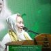 Ning Inayah Wahid memberi sambutan pada acara puncak haul ke-15 Gus Dur. Foto: Youtube Tebuireng Official