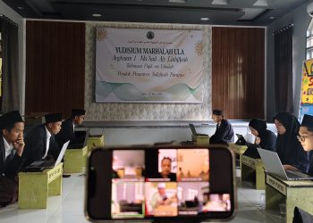 Santri Ikuti Seleksi MQKN berbasis CBT