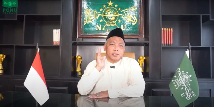 Ketua PCNU Jombang; Presiden harus Menenangkan Masyarakat. Foto: Youtube PCNU Jombang.
